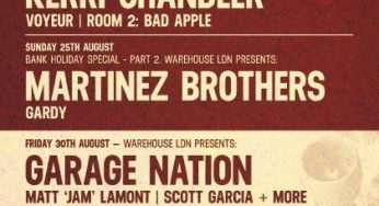 Warehouse LDN Bank Holiday Special