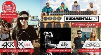 First Acts for EXIT Festival: Skrillex, Rudimental, Dub FX, Koven