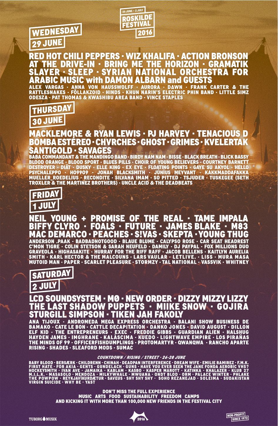  | Roskilde Festival announces full line-up with 179 acts