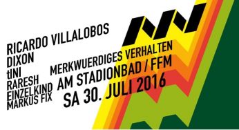 Ricardo Villalobos, Dixon, Raresh and tINI play Frankfurt outdoors event