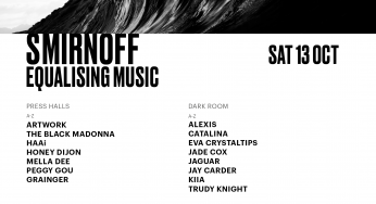 Smirnoff Equalising Music Presents at Printworks