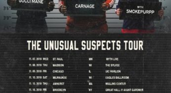 Gucci Mane, Carnage & Smokepurpp Announce Unusual Suspects Tour