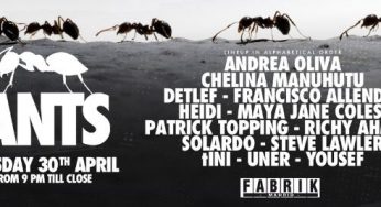 ANTS RETURNS TO FABRIK MADRID  FOR HUGE BANK HOLIDAY CELEBRATION