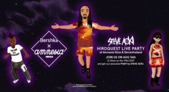 Steve Aoki teams up with Bershka & Amnesia Ibiza to Announce Collection on Decentraland