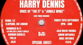 Chicago legend Harry Dennis Makes A Rare UK appearance on Friday September 29th