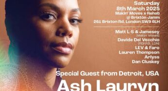 Makin’ Moves x Rehab presents Ash Lauryn for International Women’s Day with DJs LEV & Faro, Lauren Thompson & Arlyss on Saturday March 8th